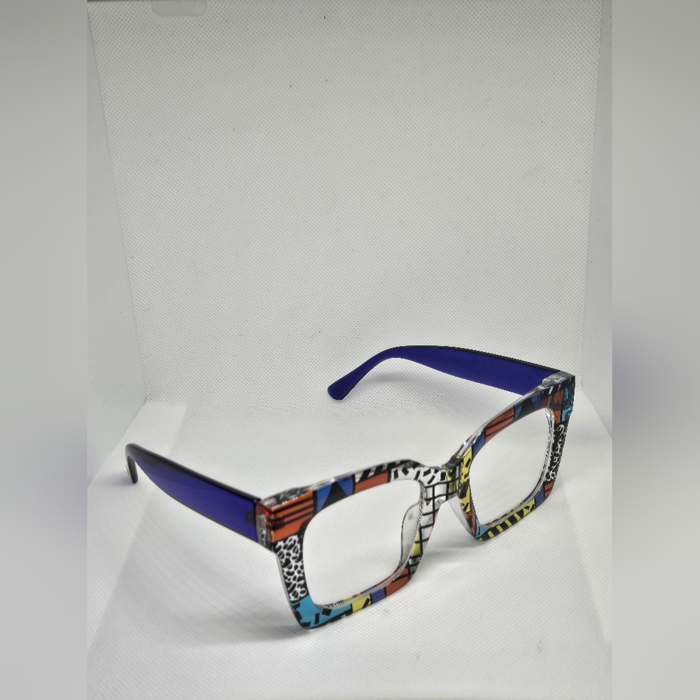 Colorful Geometric Patterned Glasses - Picture 4 of 7